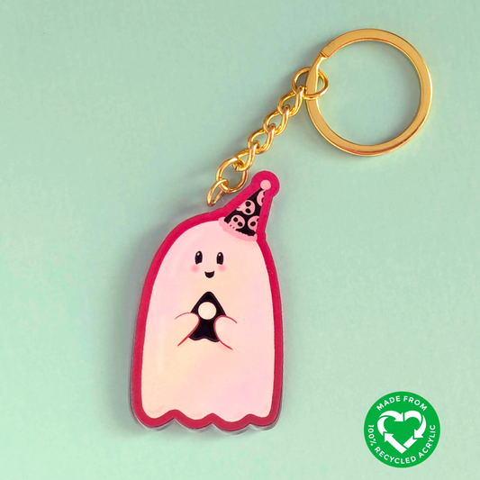 Party Ghost 100% Recycled Keychain