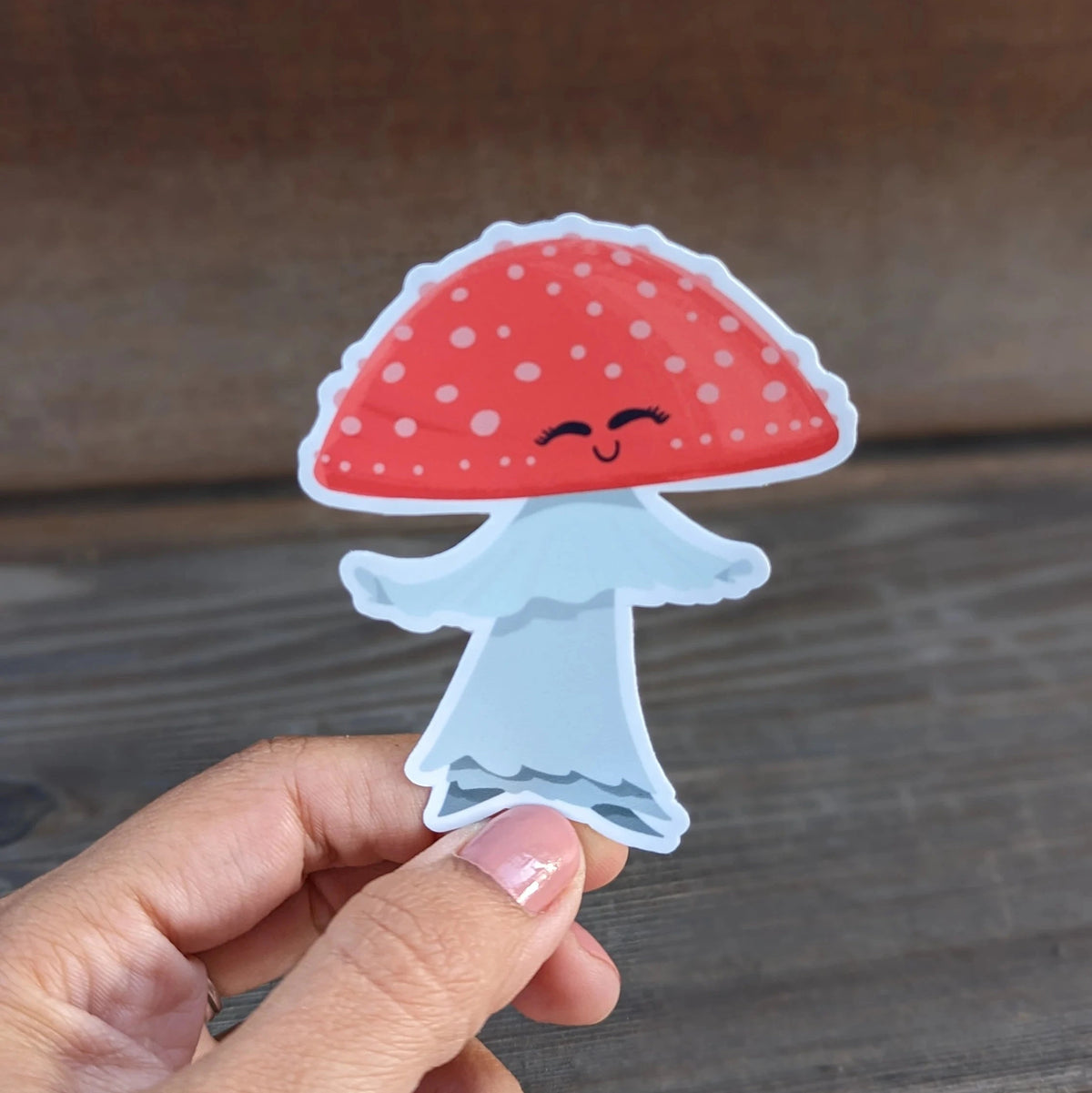 Dancing Mushroom Vinyl Sticker
