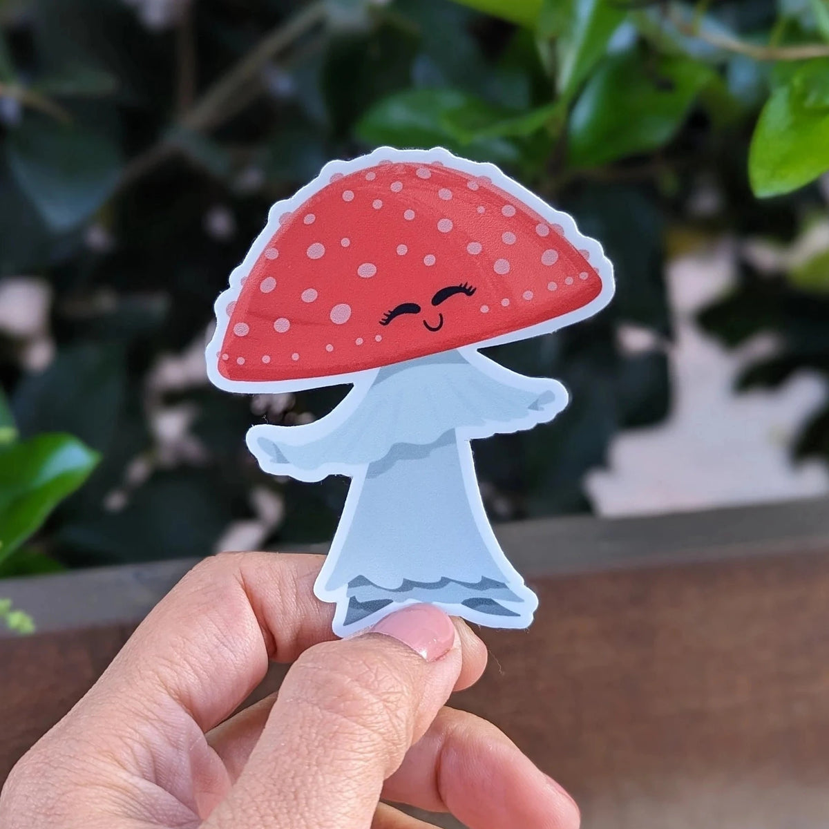 Dancing Mushroom Vinyl Sticker