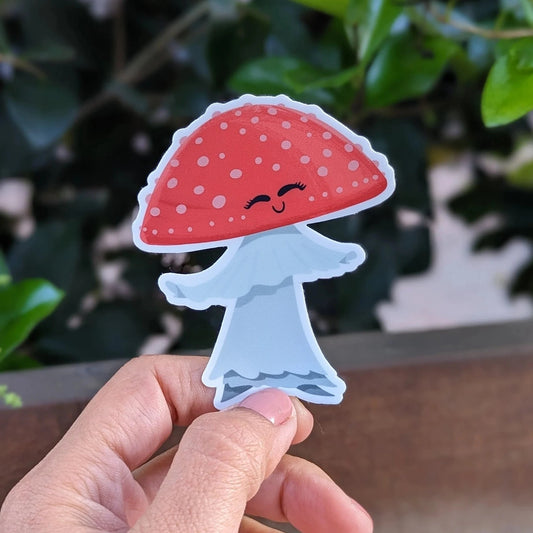 Dancing Mushroom Vinyl Sticker