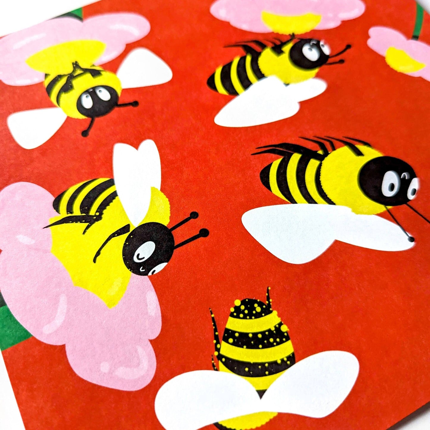 Buzzy Day - 8x8 Art Print