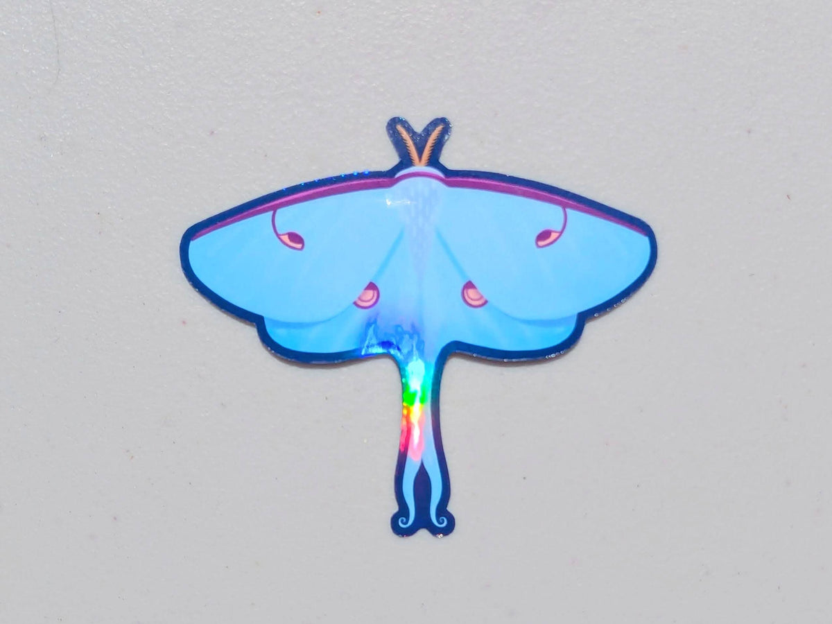 Luna Moth Vinyl Sticker