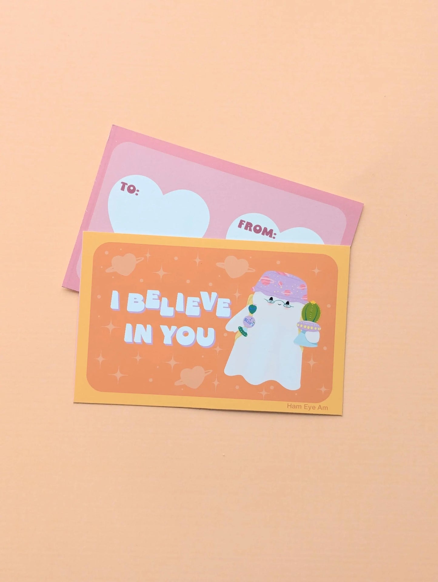 Cute Ghosties Valentine's Exchange Cards, Set of 16