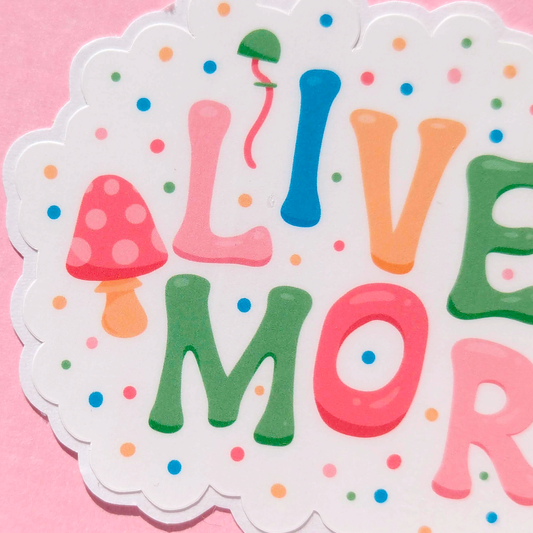 Livermore City Vinyl Sticker - Mushroom Design
