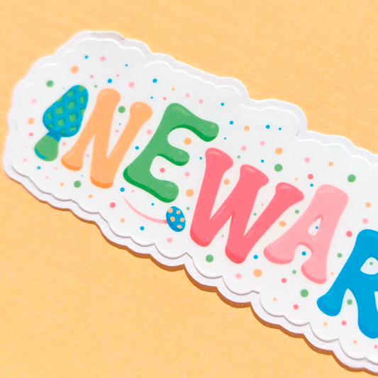 Newark City Vinyl Sticker - Mushroom Design